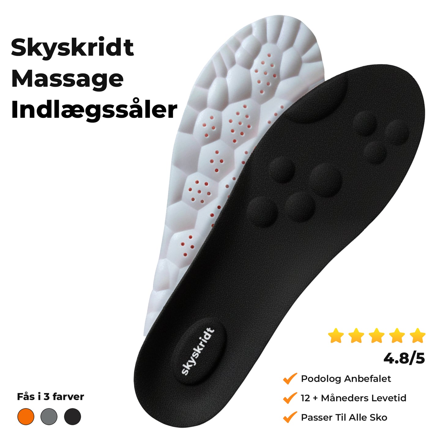 Skyskridt Massage Indlægssåler