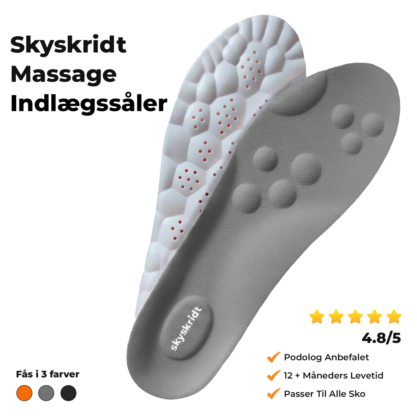 Skyskridt Massage Indlægssåler